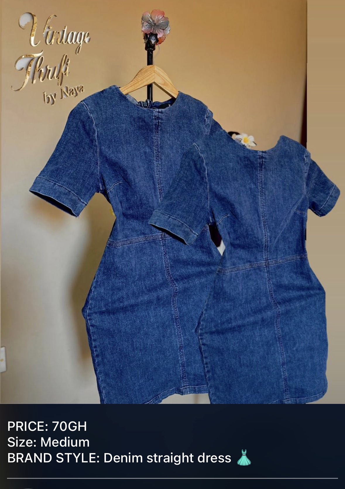 Vintage Thrift Straight Dresses ๐