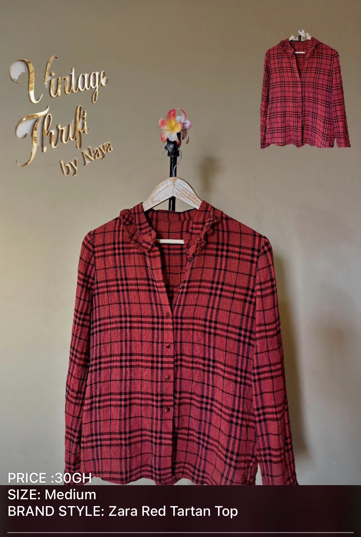 Vintage thrift tops